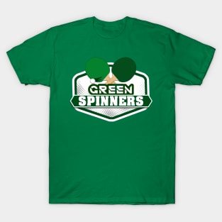 Sporty Table Tennis Team Green Spinners T-Shirt